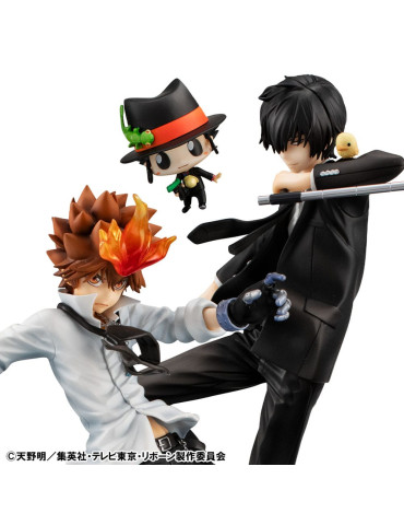 Megahouse - Katekyo Hitman Reborn! - figures Tsunayoshi Sawada & Kyoya Hibari & Reborn Set 2