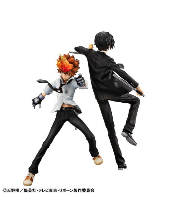 Megahouse - Katekyo Hitman Reborn! - figures Tsunayoshi Sawada & Kyoya Hibari & Reborn Set