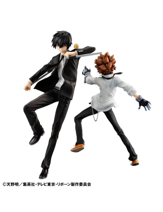 Megahouse - Katekyo Hitman Reborn! - figurines Tsunayoshi Sawada & Kyoya Hibari & Reborn Set