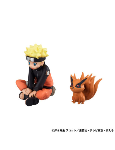 Megahouse - Naruto Shippuden Gaiden - figurines Naruto Uzumaki & Biju Set 2
