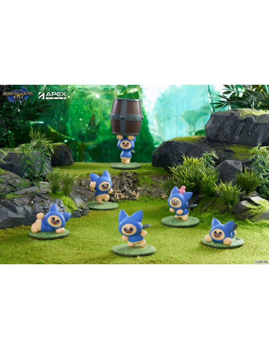 APEX - Monster Hunter - Rise Trading Figure 6-Pack Felyne Cat