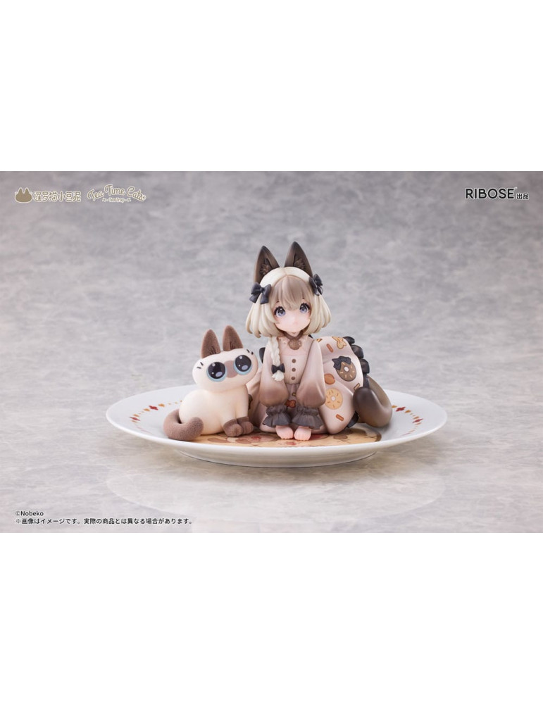 Ribose - figurine Tea Time Cats x Siamese Cat Azuki-san Friendship Collaboration Exclusive Set