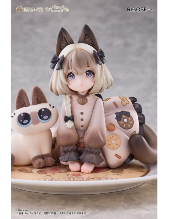 Ribose - figurine Tea Time Cats x Siamese Cat Azuki-san Friendship Collaboration Exclusive Set