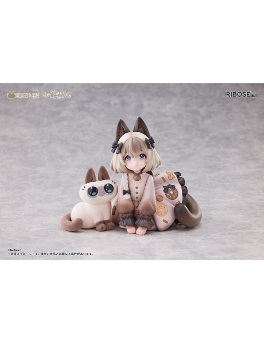 Ribose - figurine Tea Time Cats x Siamese Cat Azuki-san Friendship Collaboration Exclusive Set