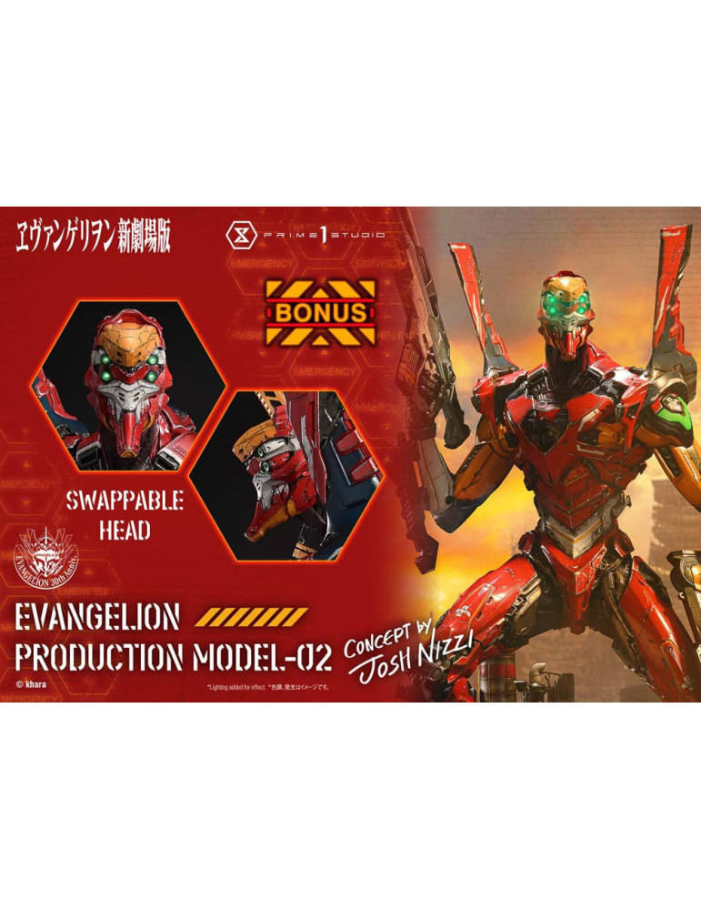 Prime 1 Studio - Rebuild of Evangelion - Figurine UDM Series Evangelion Production Model-02 (Concept By Josh Nizzi)