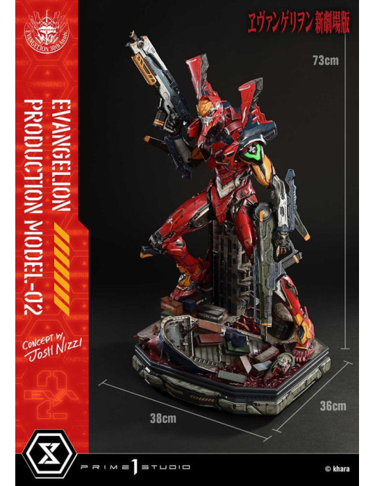 Prime 1 Studio - Rebuild of Evangelion - UDM Series figure Evangelion Production Model-02 (Concept By Josh Nizzi) Deluxe