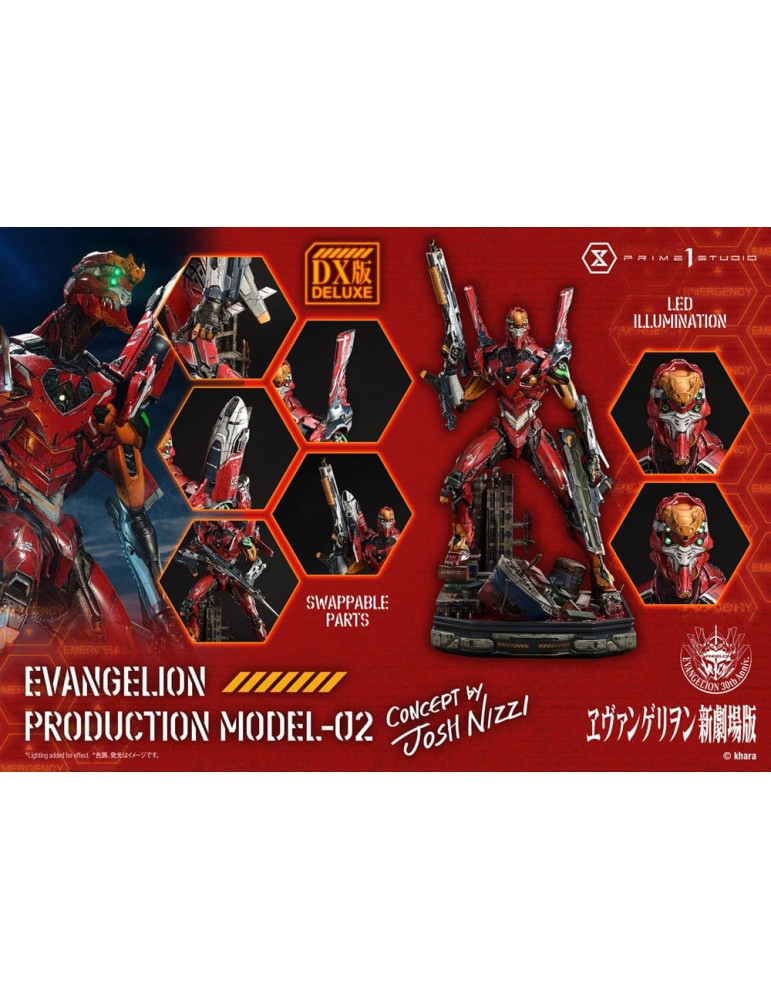 Prime 1 Studio - Rebuild of Evangelion - UDM Series figure Evangelion Production Model-02 (Concept By Josh Nizzi) Deluxe
