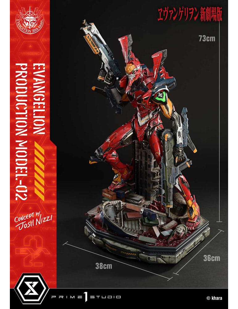 Prime 1 Studio - Rebuild of Evangelion - UDM Series figure Evangelion Production Model-02 (Concept By Josh Nizzi) Deluxe
