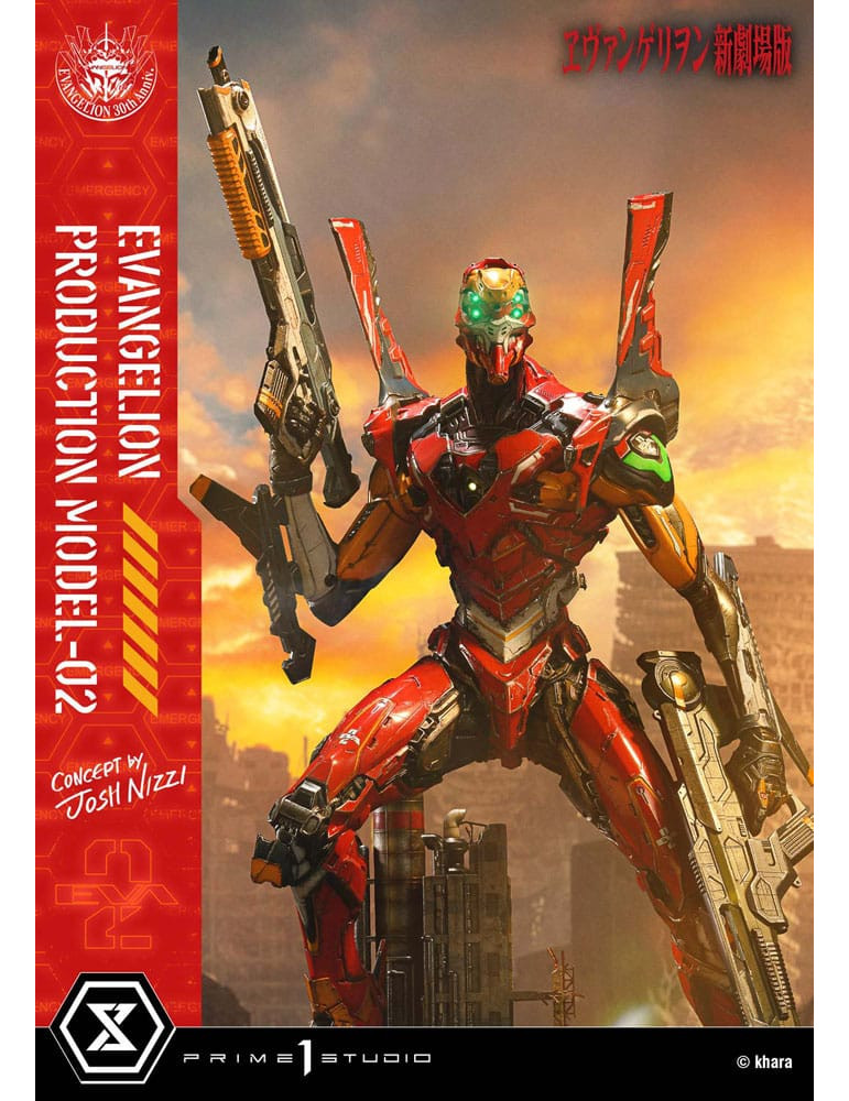 Prime 1 Studio - Rebuild of Evangelion - Figurine UDM Series Evangelion Production Model-02 (Concept By Josh Nizzi)