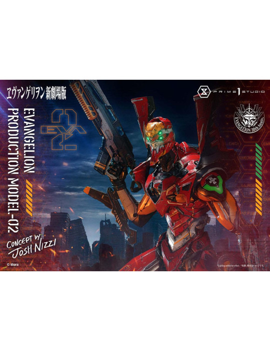 Prime 1 Studio - Rebuild of Evangelion - Figurine UDM Series Evangelion Production Model-02 (Concept By Josh Nizzi)