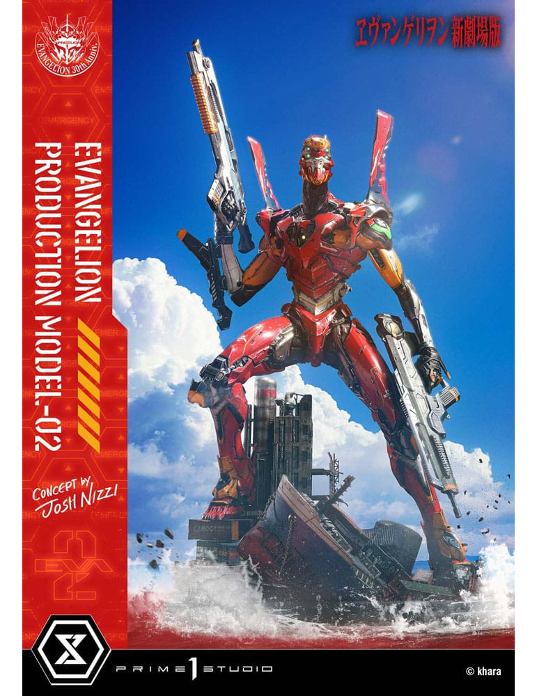 Prime 1 Studio - Rebuild of Evangelion - Figurine UDM Series Evangelion Production Model-02 (Concept By Josh Nizzi)