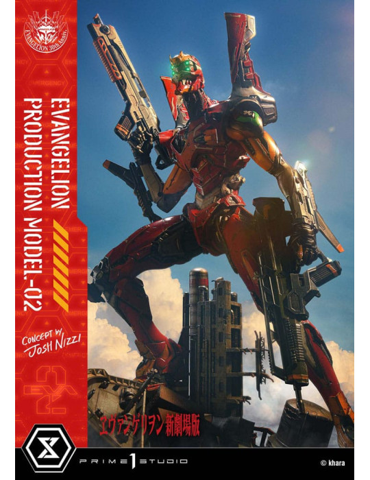 Prime 1 Studio - Rebuild of Evangelion - Figurine UDM Series Evangelion Production Model-02 (Concept By Josh Nizzi)
