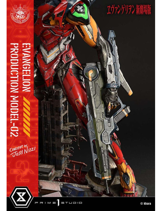 Prime 1 Studio - Rebuild of Evangelion - Figurine UDM Series Evangelion Production Model-02 (Concept By Josh Nizzi)