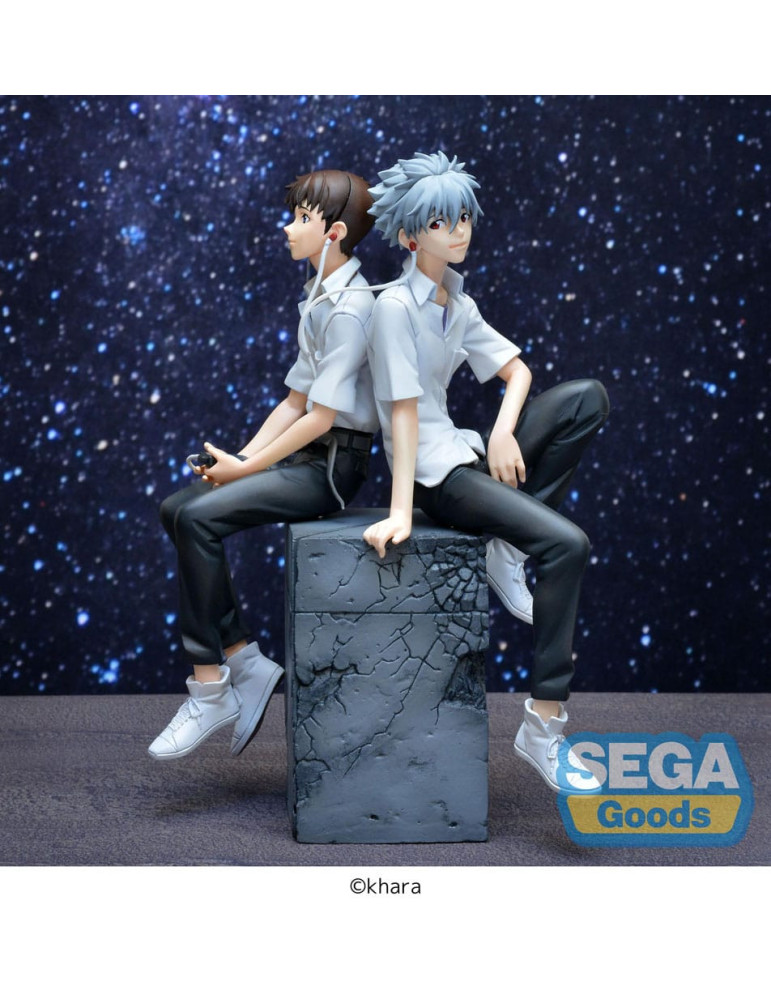 Sega - Rebuild of Evangelion - Luminasta figure Shinji & Kaworu Evangelion: New Theatrical Edition Kaworu Ver.