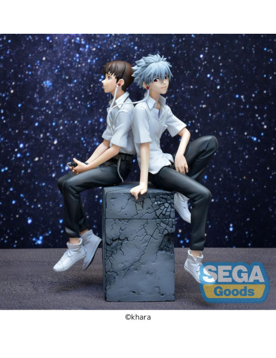 Sega - Rebuild of Evangelion - Figurine Luminasta Shinji & Kaworu Evangelion: New Theatrical Edition Shinji Ver.