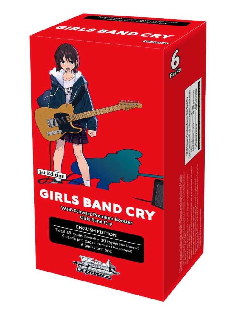 Weiss Schwarz Display of 6 Premium Boosters Girls Band Cry (EN)