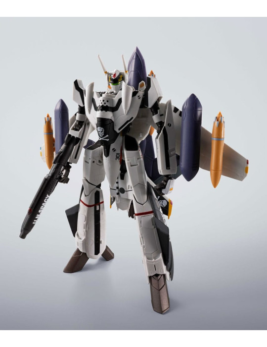 Bandai - Macross - figurine Hi-Metal R Chogokin VF-0S Phoenix (Roy Focker Use) & QF-2200D-B Ghost Set