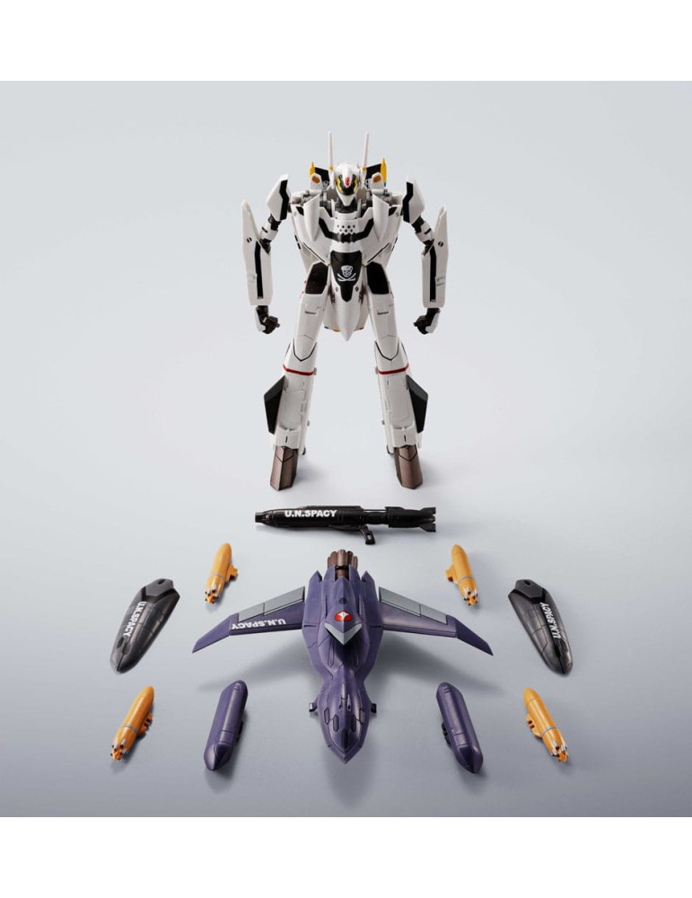 Bandai - Macross - figure Hi-Metal R Chogokin VF-0S Phoenix (Roy Focker Use) & QF-2200D-B Ghost Set