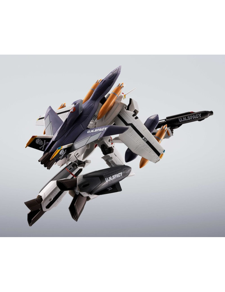 Bandai - Macross - figurine Hi-Metal R Chogokin VF-0S Phoenix (Roy Focker Use) & QF-2200D-B Ghost Set