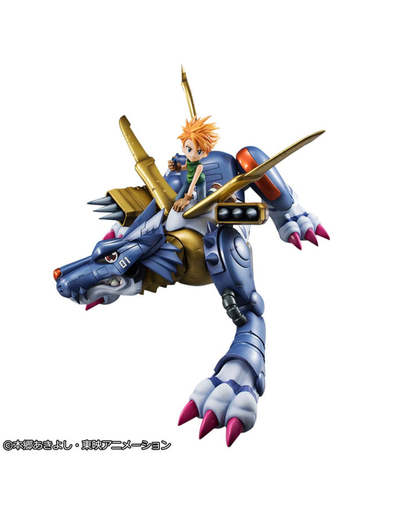 Megahouse - Digimon Adventure - figure Metal Garurumon & Ishida Yamato