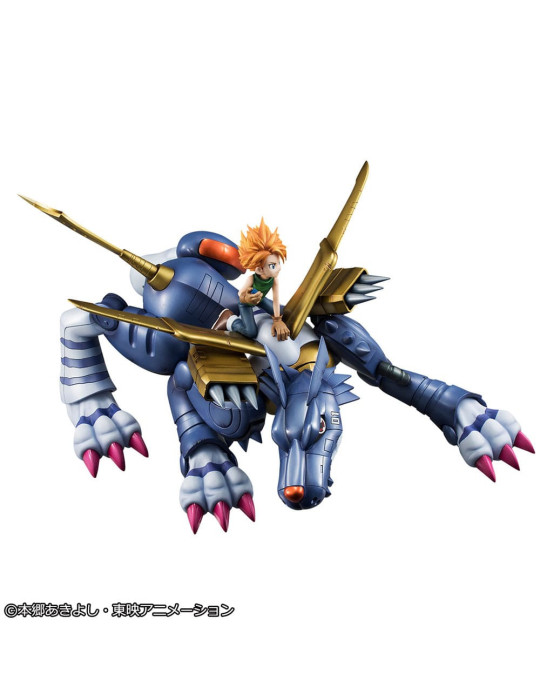 Megahouse - Digimon Adventure - figure Metal Garurumon & Ishida Yamato