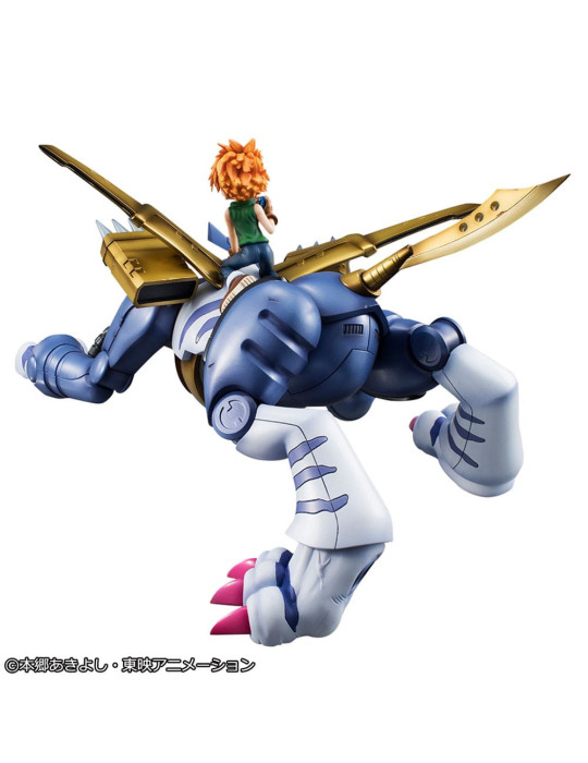 Megahouse - Digimon Adventure - figurine Metal Garurumon & Ishida Yamato