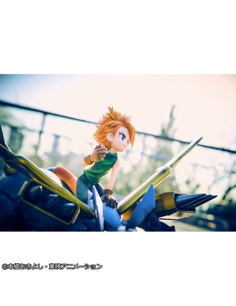 Megahouse - Digimon Adventure - figure Metal Garurumon & Ishida Yamato