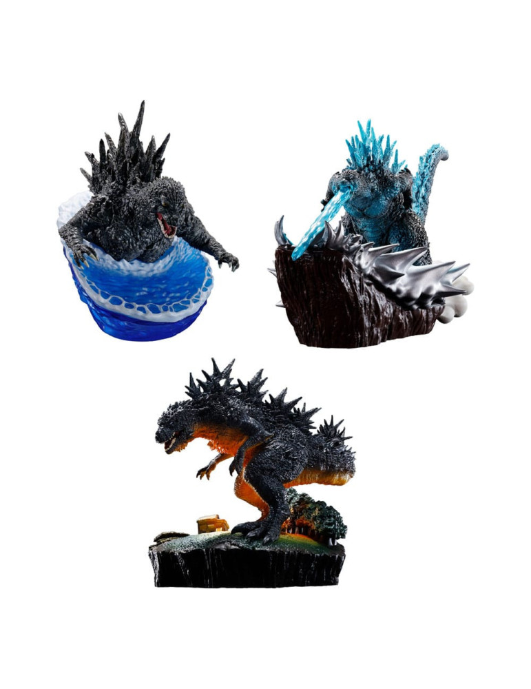 Megahouse - Godzilla figurines Petitrama EX Series From Zero To Minus One Set