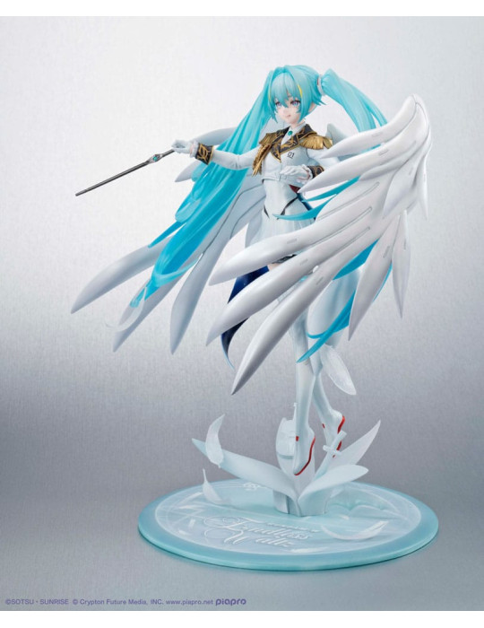 Megahouse - Mobile Suit Gundam x Hatsune Miku - figurine Lucrea Hatsune Miku x Wing Gundam Zero EW 45th Anniversary