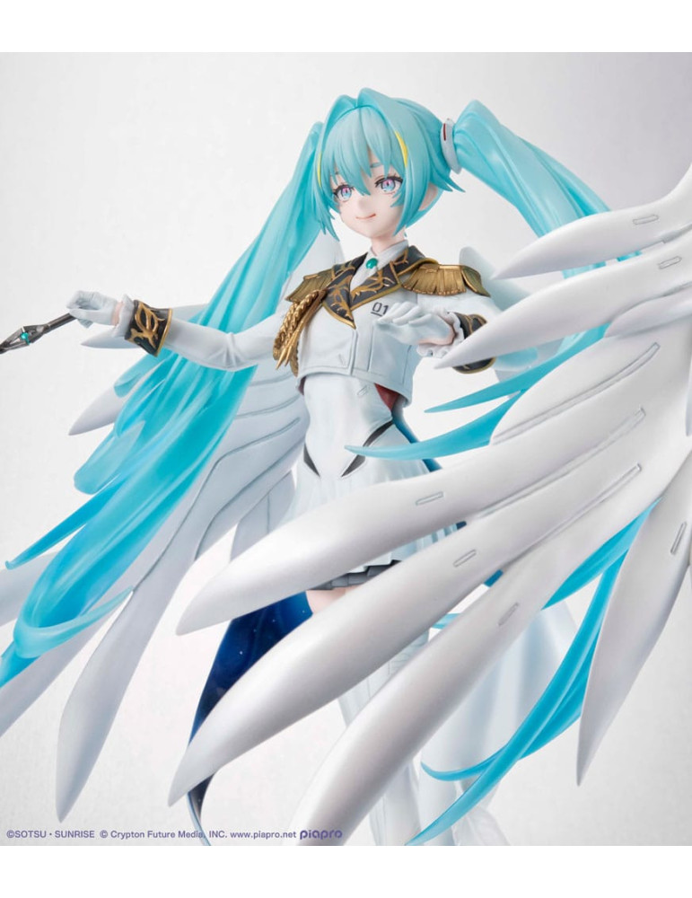 Megahouse - Mobile Suit Gundam x Hatsune Miku - figurine Lucrea Hatsune Miku x Wing Gundam Zero EW 45th Anniversary