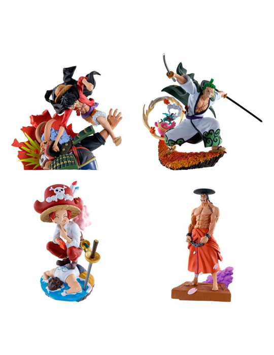 Megahouse - One Piece Petitrama set figures Logbox Re Birth Wano Kuni Vol.1