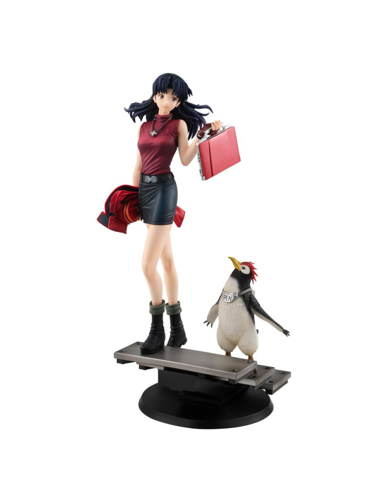 Megahouse - Rebuild of Evangelion - Gals figure Misato Katsuragi & Pen Pen