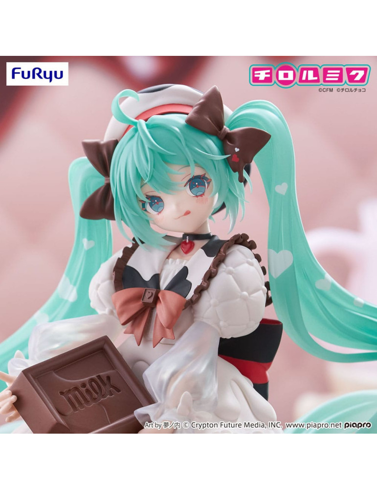 Furyu - Hatsune Miku x Tirol Choco - figure Trio-Try-iT Hatsune Miku Milk Ver.