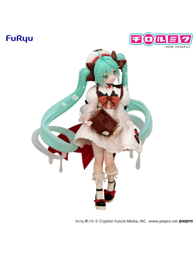Furyu - Hatsune Miku x Tirol Choco - figure Trio-Try-iT Hatsune Miku Milk Ver.