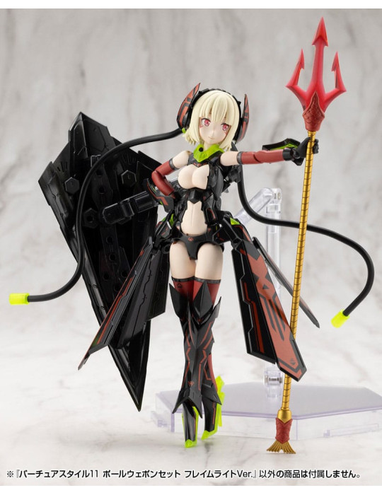 Kotobukiya - M.S.G. accessoires Virtuous Style 11 Pole Weapon Set Flamerite Ver.