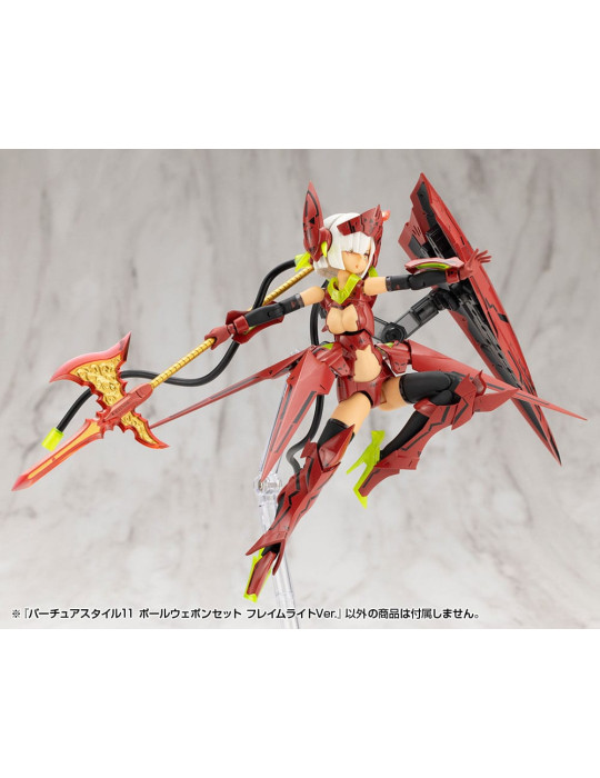 Kotobukiya - M.S.G. accessoires Virtuous Style 11 Pole Weapon Set Flamerite Ver.
