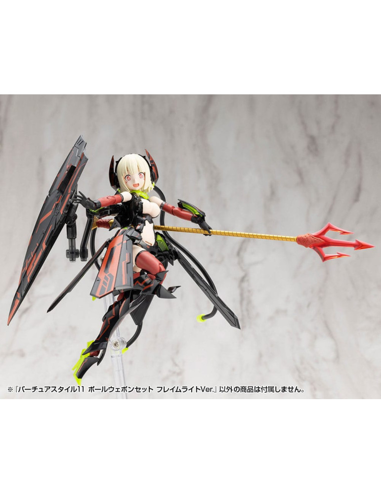 Kotobukiya - M.S.G. accessoires Virtuous Style 11 Pole Weapon Set Flamerite Ver.