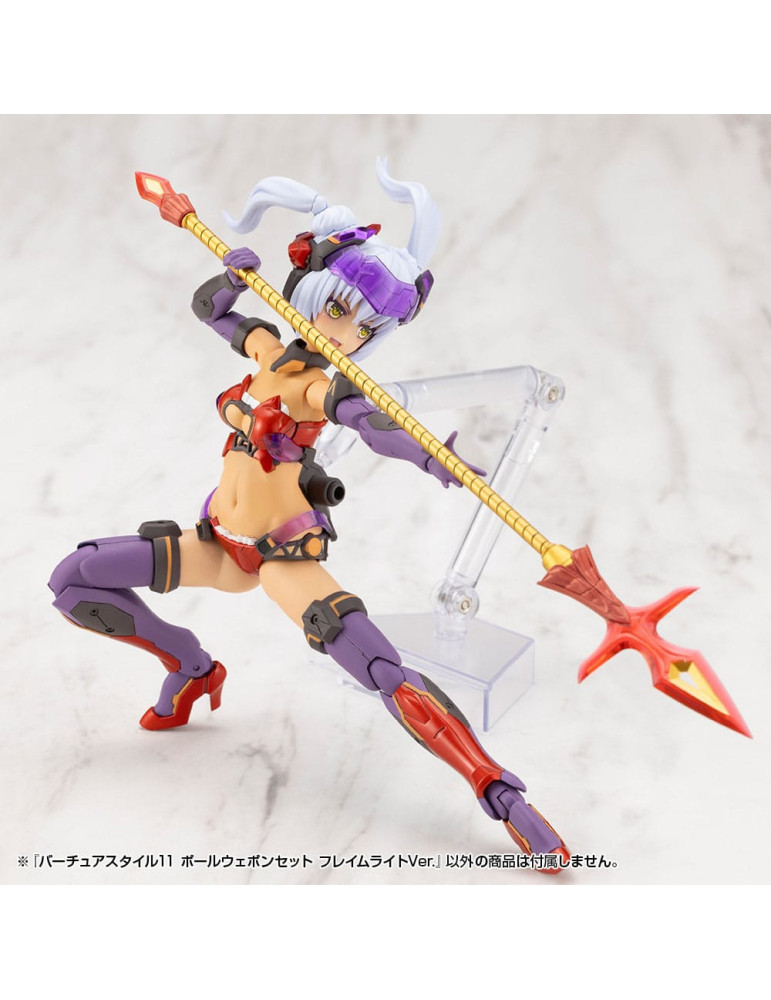 Kotobukiya - M.S.G. accessoires Virtuous Style 11 Pole Weapon Set Flamerite Ver.