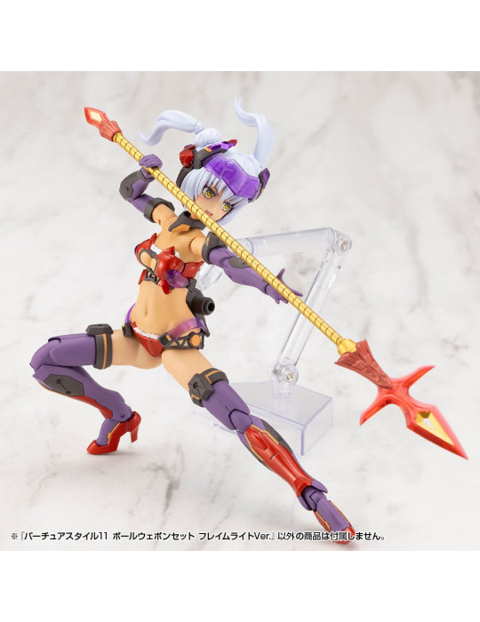 Kotobukiya - M.S.G. accessoires Virtuous Style 11 Pole Weapon Set Flamerite Ver.
