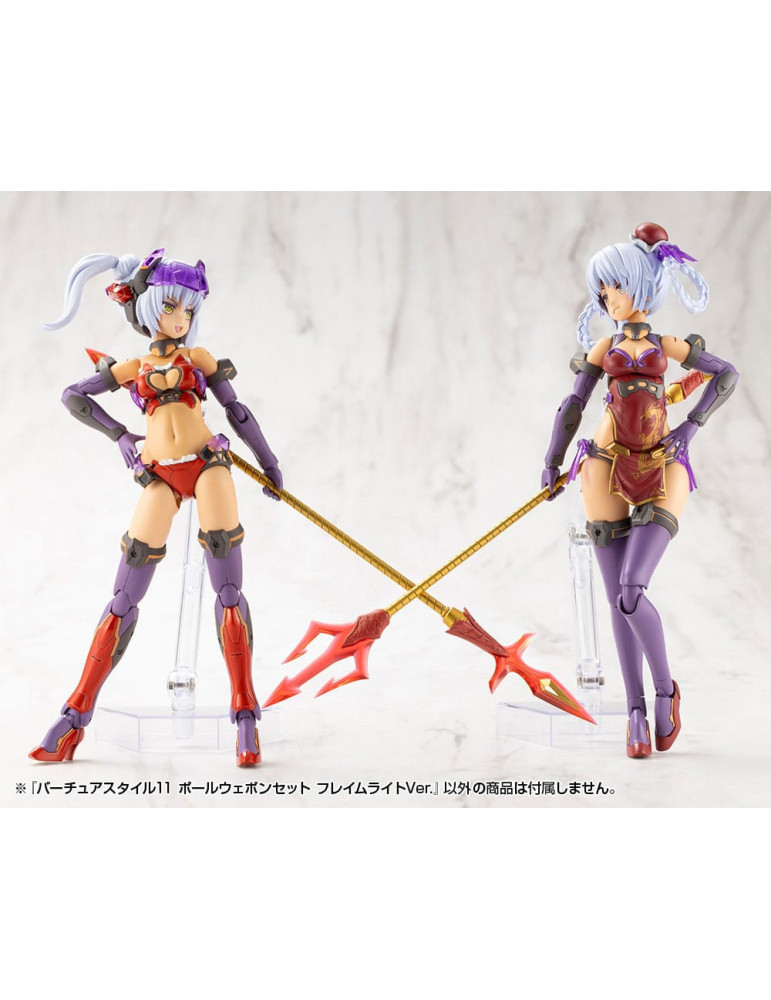 Kotobukiya - M.S.G. accessoires Virtuous Style 11 Pole Weapon Set Flamerite Ver.
