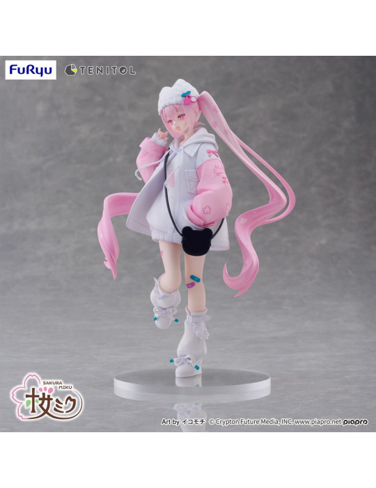 Furyu - Hatsune Miku - Figurine Tenitol Sakura Miku Cool style [petit]