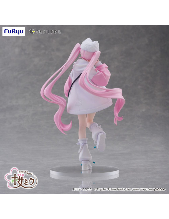 Furyu - Hatsune Miku - Figurine Tenitol Sakura Miku Cool style [petit]