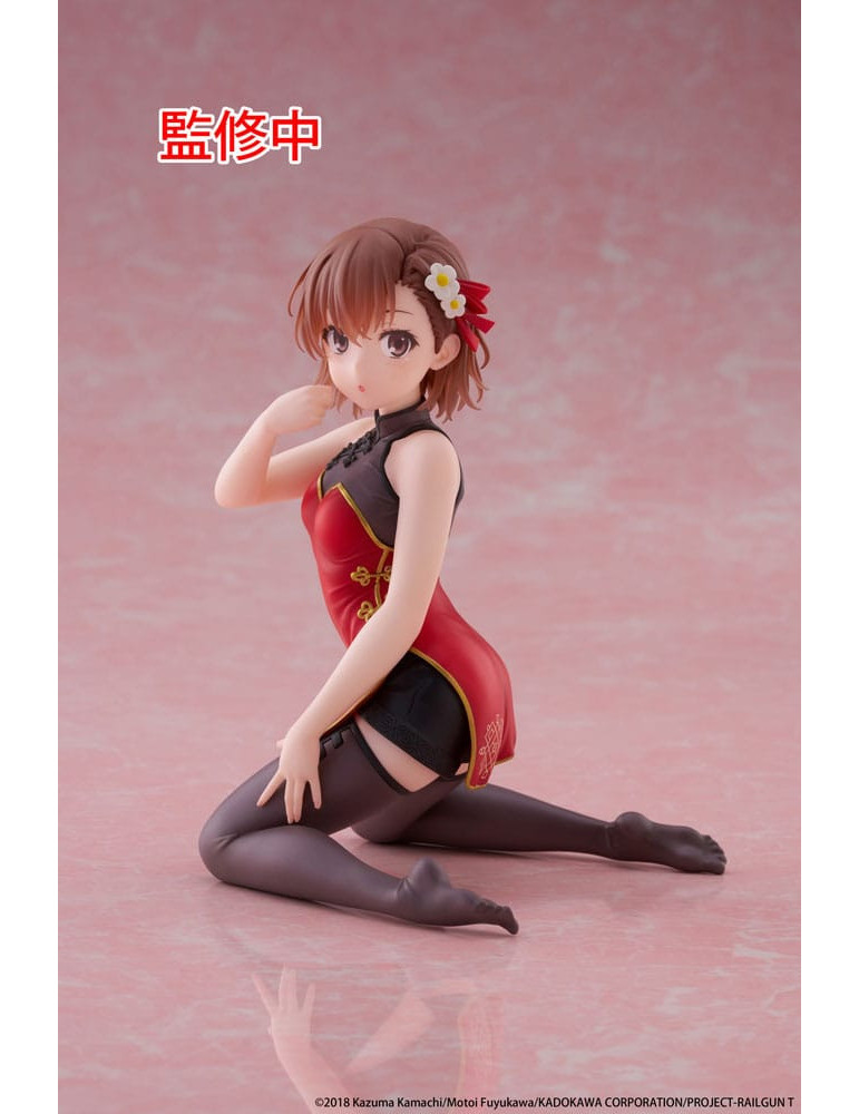 Taito - A Certain Scientific Railgun - Desktop Cute Figure Mikoto Misaka Chinese Dress Ver.