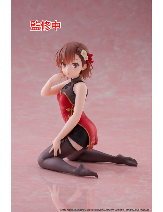 Taito - A Certain Scientific Railgun - Desktop Cute Figure Mikoto Misaka Chinese Dress Ver.