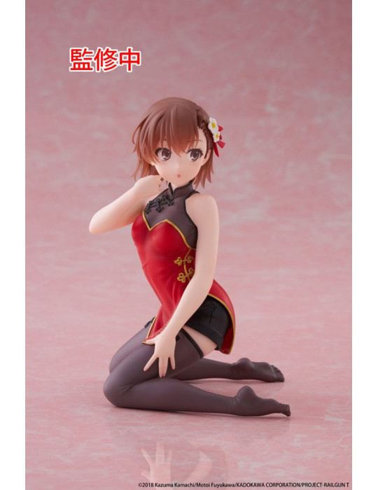 Taito - A Certain Scientific Railgun - Desktop Cute Figure Mikoto Misaka Chinese Dress Ver.