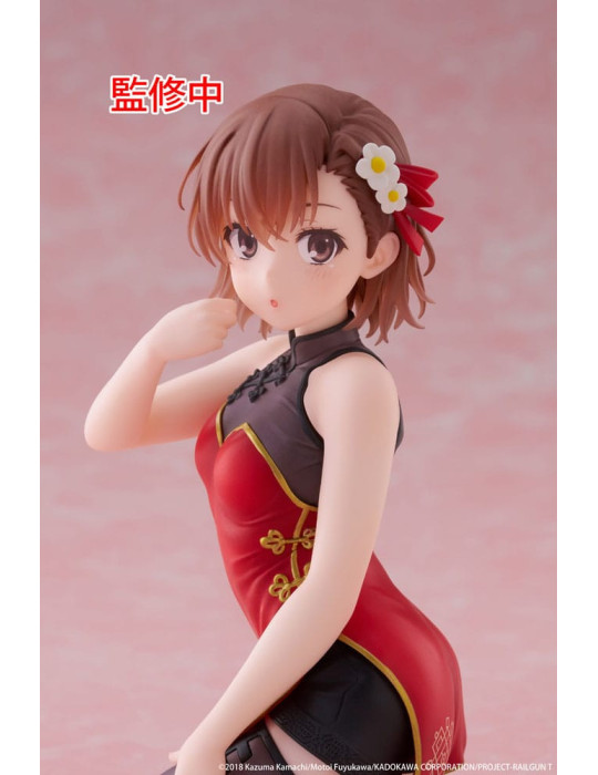 Taito - A Certain Scientific Railgun - Desktop Cute Figure Mikoto Misaka Chinese Dress Ver.