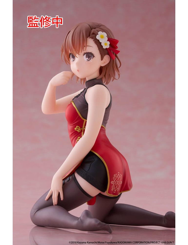 Taito - A Certain Scientific Railgun - Desktop Cute Figure Mikoto Misaka Chinese Dress Ver.