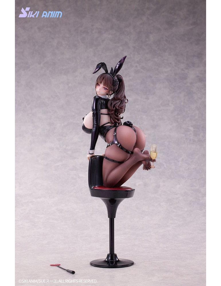 SIKI ANIM - figurine Champagne and Bunny Girl Rose Black Stocking Ver.