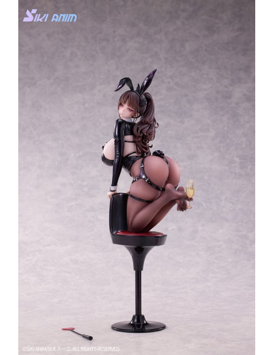 SIKI ANIM - figurine Champagne and Bunny Girl Rose Black Stocking Ver.