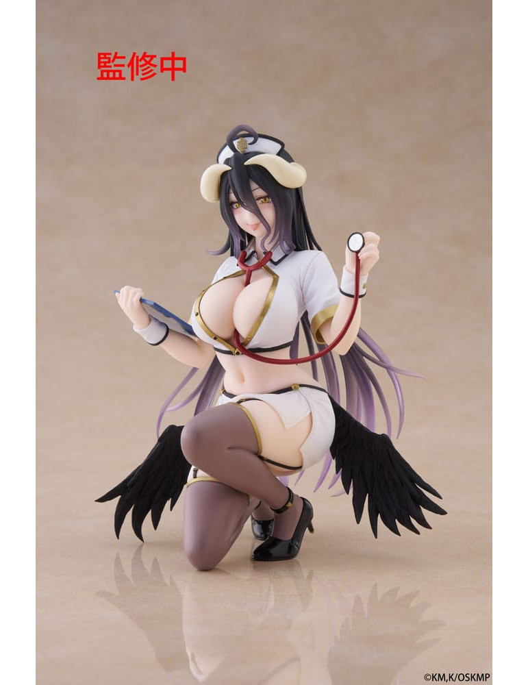 Taito - Overlord - Figurine Desktop Cute Albedo Nurse Ver.